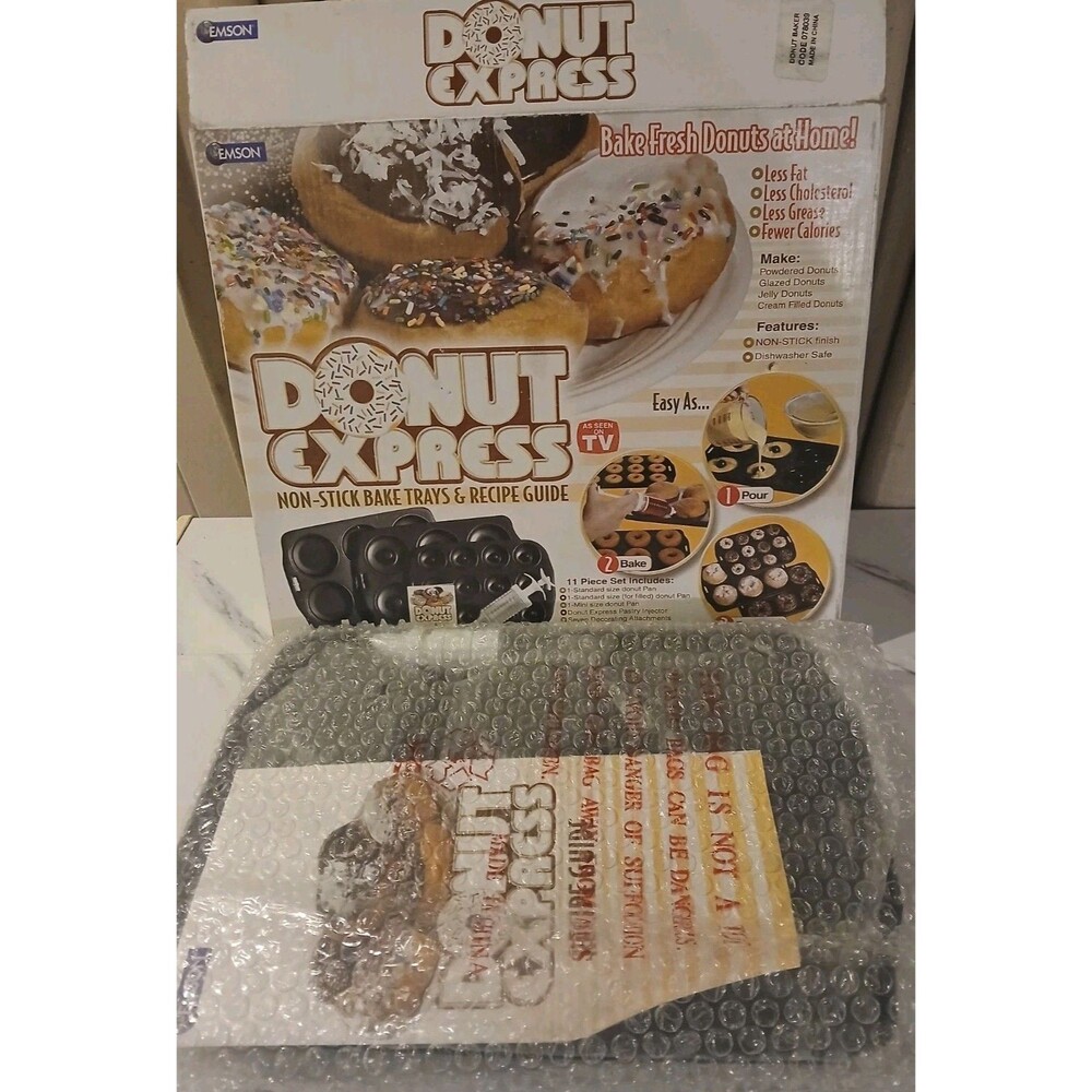 As Seen on Tv Donut Express Doughnut New Cooking School Children Average Box